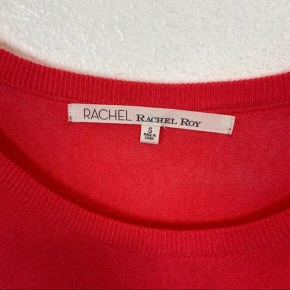 Rachel Rachel Roy Women's Coral Wool Short Sleeve Oversize Slouchy Sweater SZ S - Picture 4 of 12